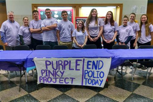 Purple Pinkie Day participants 