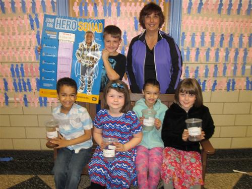 Students and Mrs. Rusinski 