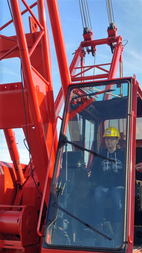 Student at Construction Career Days Student at Construction Career Days