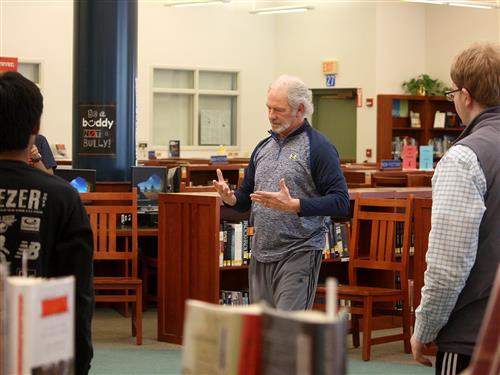 Jay Robbins leads Tai Chi session 