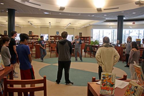 Students practice Tai Chi 