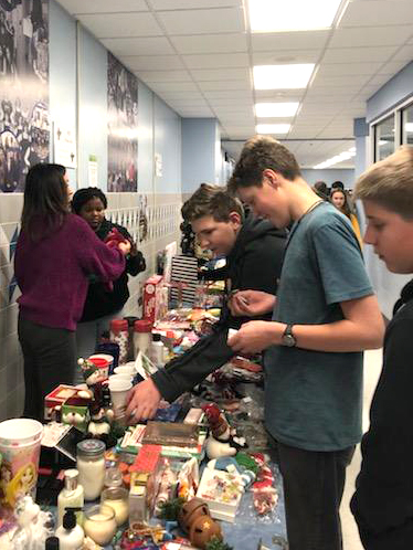 Kenmore West students browse gifts at Holiday Shop 