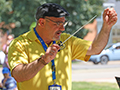  Kenmore East band director Phil Aguglia directs his students during a summer camp session
