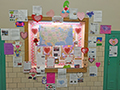  Wall of valentines from other schools across the country