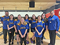  Kenmore girls bowling team poses for picture