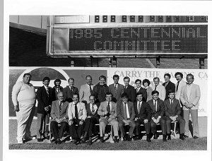 Photo, me on Bison's field with Centennial committe