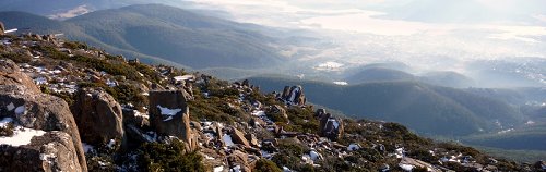 Hobart from Mt. Wellington