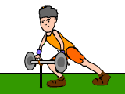 Boy Lifting Weights