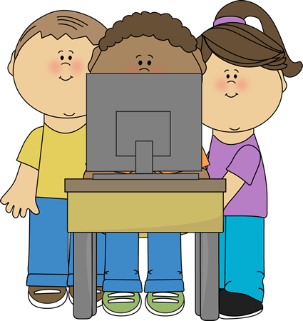 students at laptop 