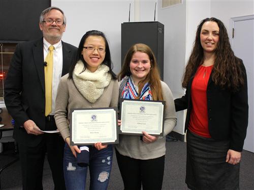 Stephen Bovino, Bethany Coates, Helen Huang and Jill O'Malley 
