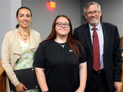 Jill O'Malley, Emily Smiraglia and Steve Bovino 