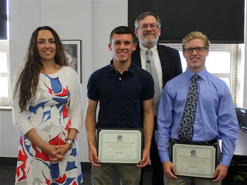 Colin Lynch, second from left, and Brett Wilkinson, far right 