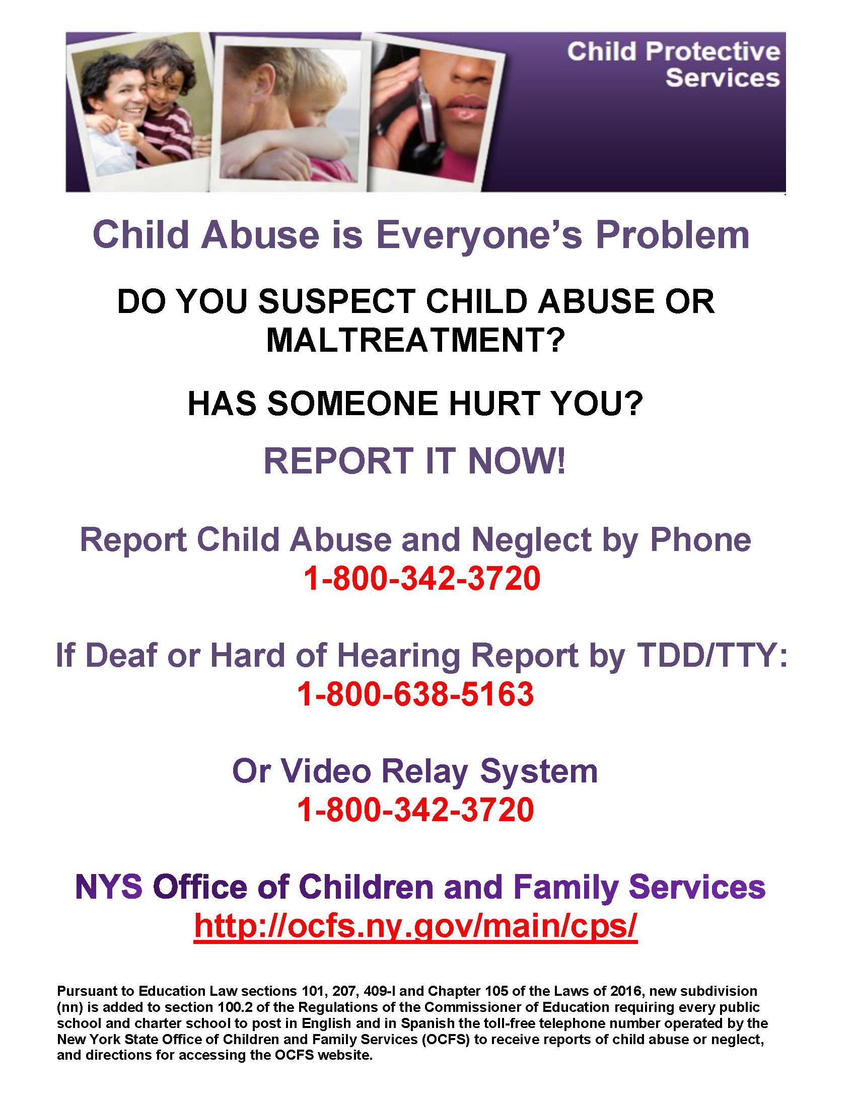 child abuse reporting form flyer