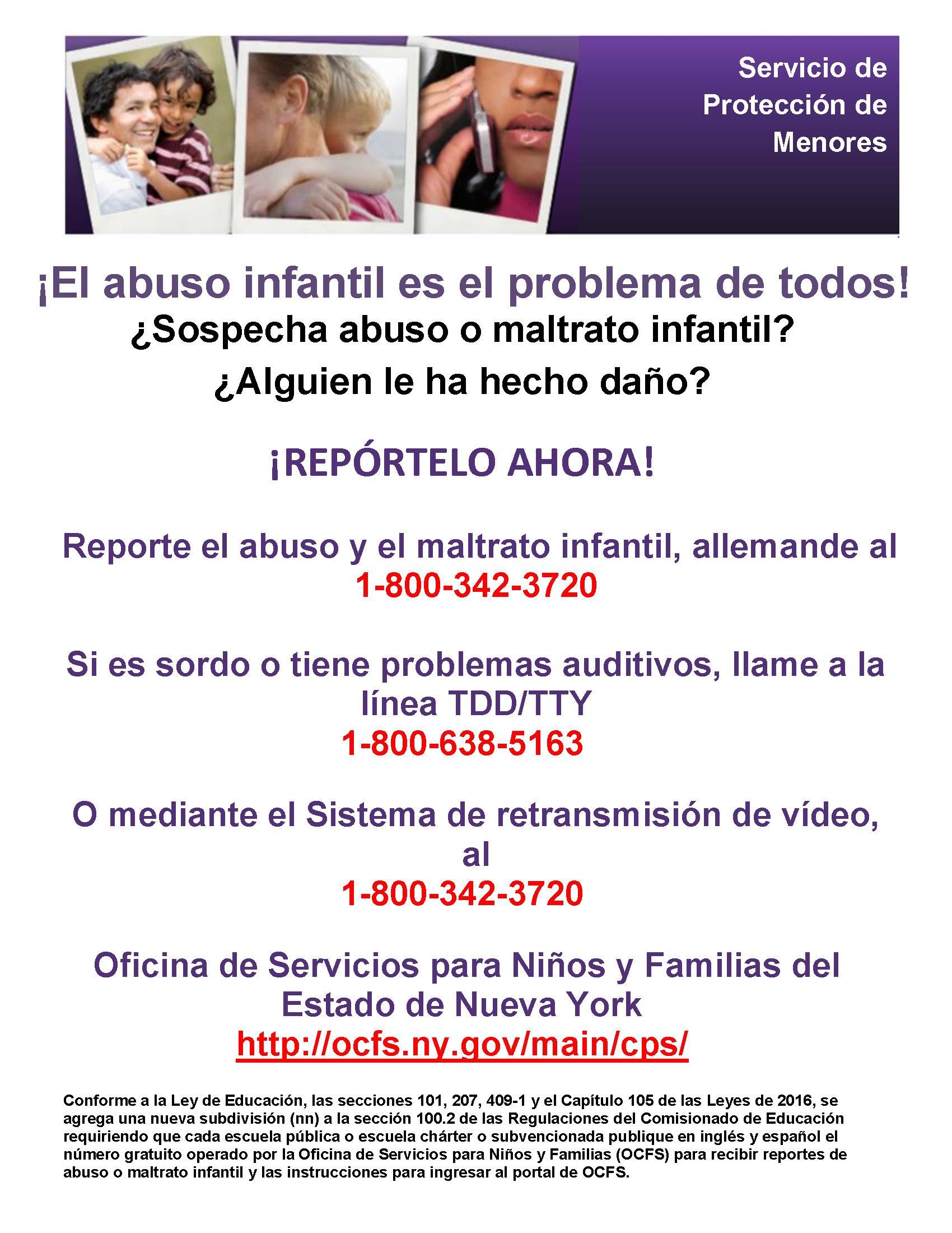 child abuse reporting form flyer