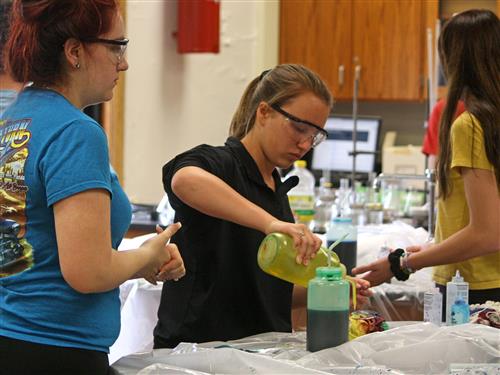 Student tie dye activity 