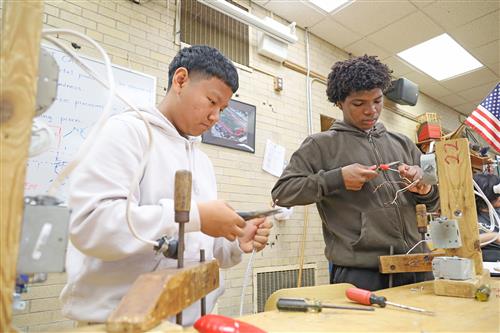 Kenmore West students in career tech