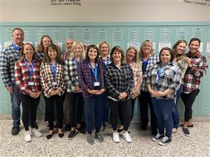 5th grade team on twin day